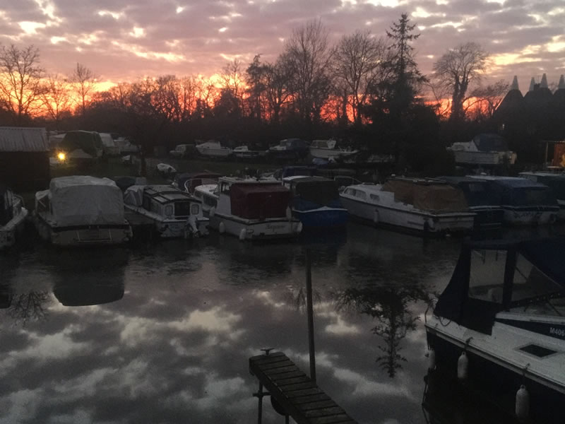 moorings on River Medway